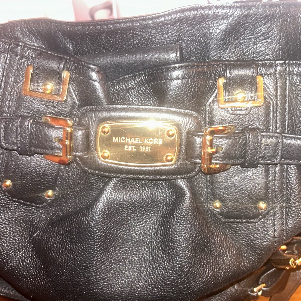 Michael Kors Black Leather Handbag